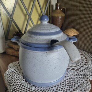 Vintage Blue Tureen from Laurentian Pottery 1907 - Poterie Laurentienne